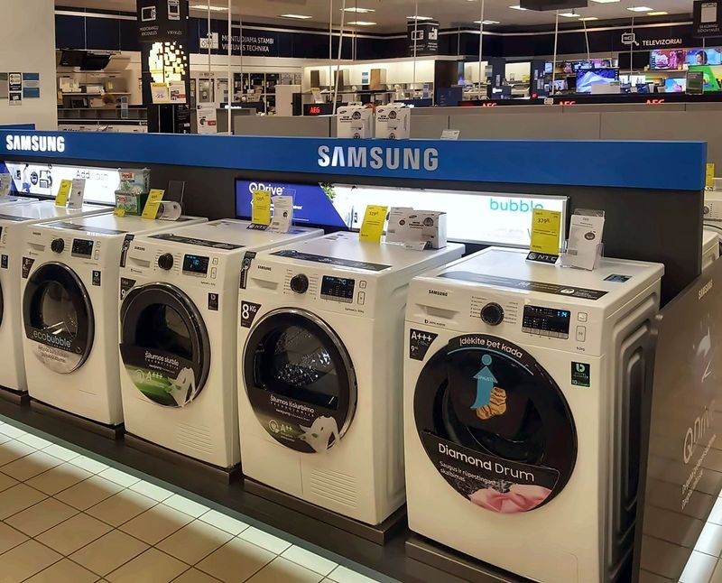 Samsung veļasmašīnu zona